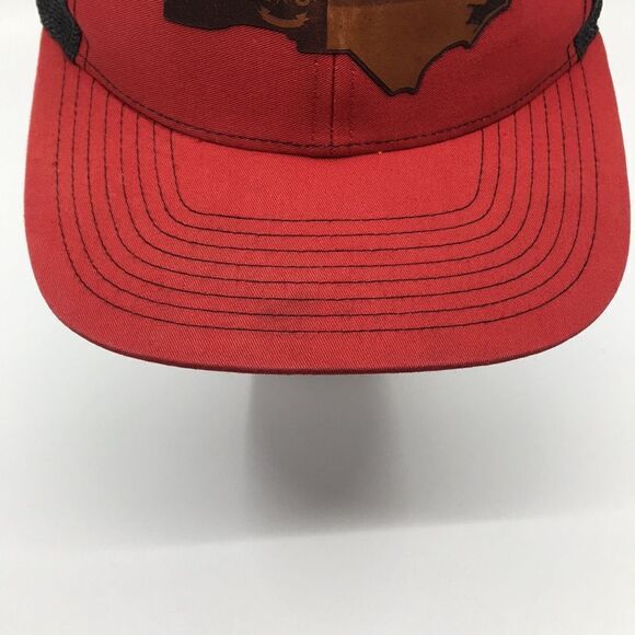 Richardson NC State Map Trucker Style Mesh SnapBack Hat  Baseball Cap - Picture 3 of 14